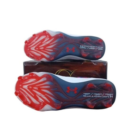 Women's Size 8 Under Armour Glyde MT TPU USA Softball Cleats 3028704-100 NWOB - Picture 4 of 8